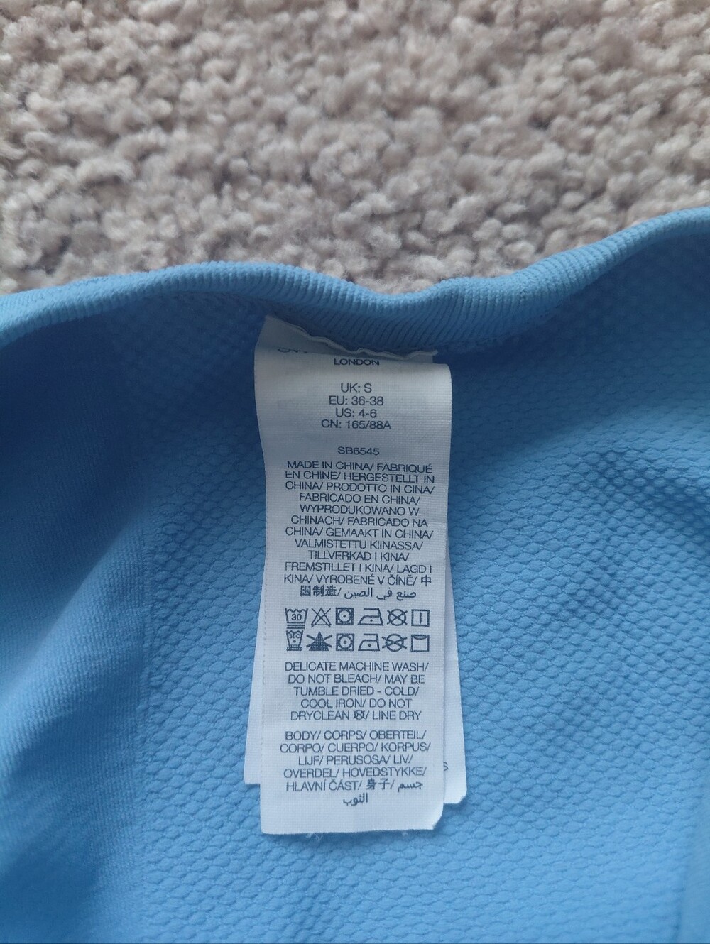 Sweaty Betty Blue Racerback Tank Top - Picture 4 of 4